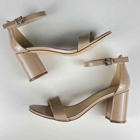 NEW Nine West Sandy Taupe Neutral Open Toe Heels Women's Size 8.5M - Picture 3 of 10